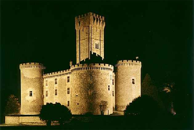 montbrun castle by night